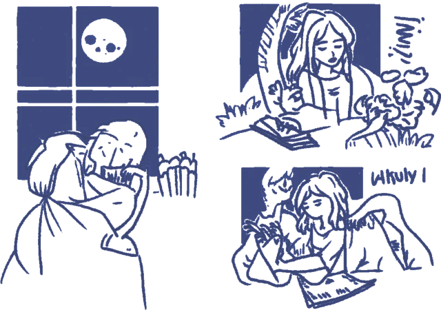 Ilustracja z zeszytu Dziennik snów